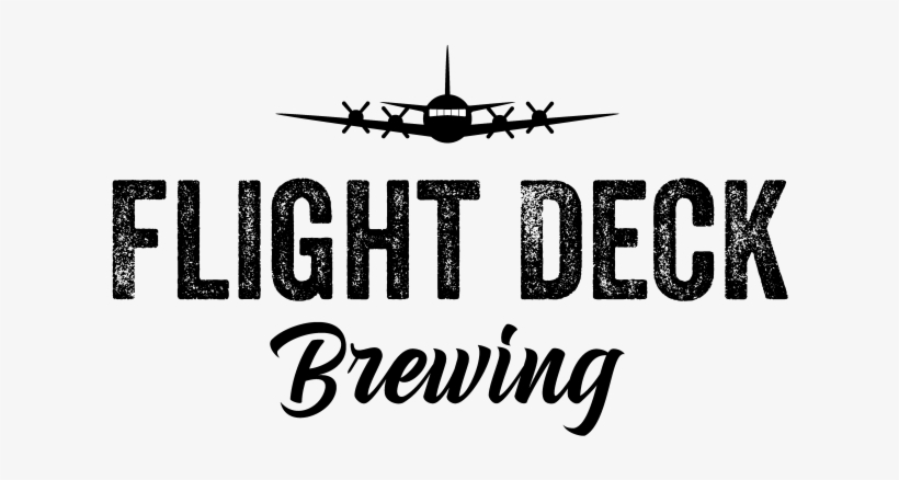 Flight Deck Logo Huge Black Png 624×369 - Flight Deck Brewing Logo, transparent png download