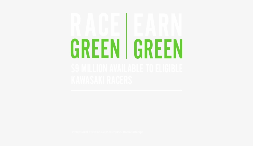 Kawasaki Race Green Earn Green - Credit Agricole, transparent png download