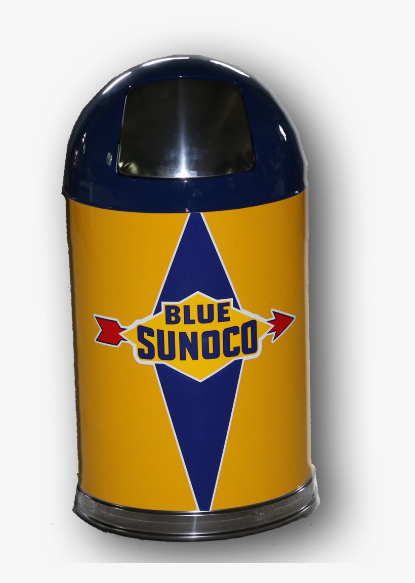 Bullet Trash Can Blue Sunoco - Waste Container, transparent png download