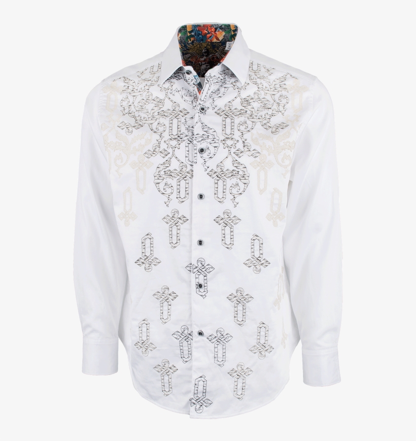 Robert Graham Baroque Off White Sport Shirt - Pinto Ranch, transparent png download