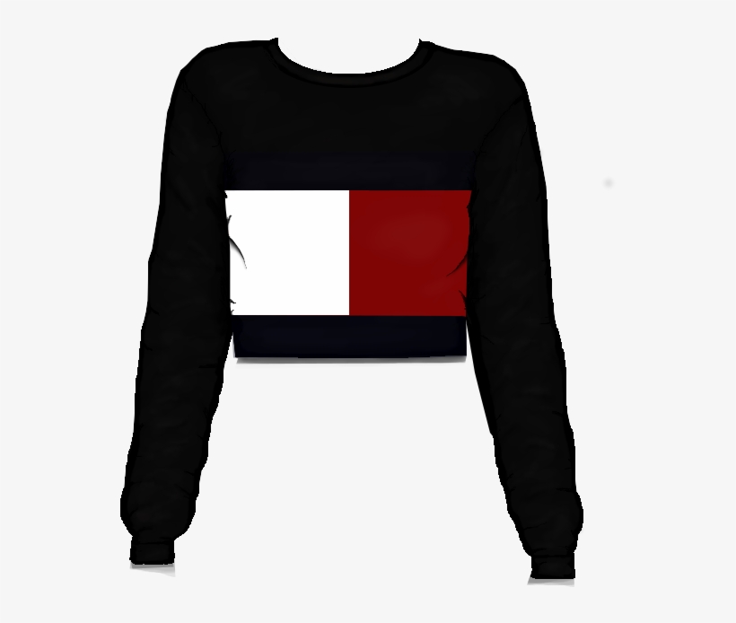tommy hilfiger crop top long sleeve