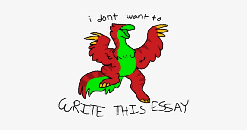 I Made This Instead Of Writing An Essay - Cartoon, transparent png download