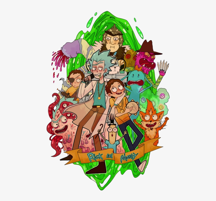 Rick And Morty Things - Наклейки Рик И Морти, transparent png download