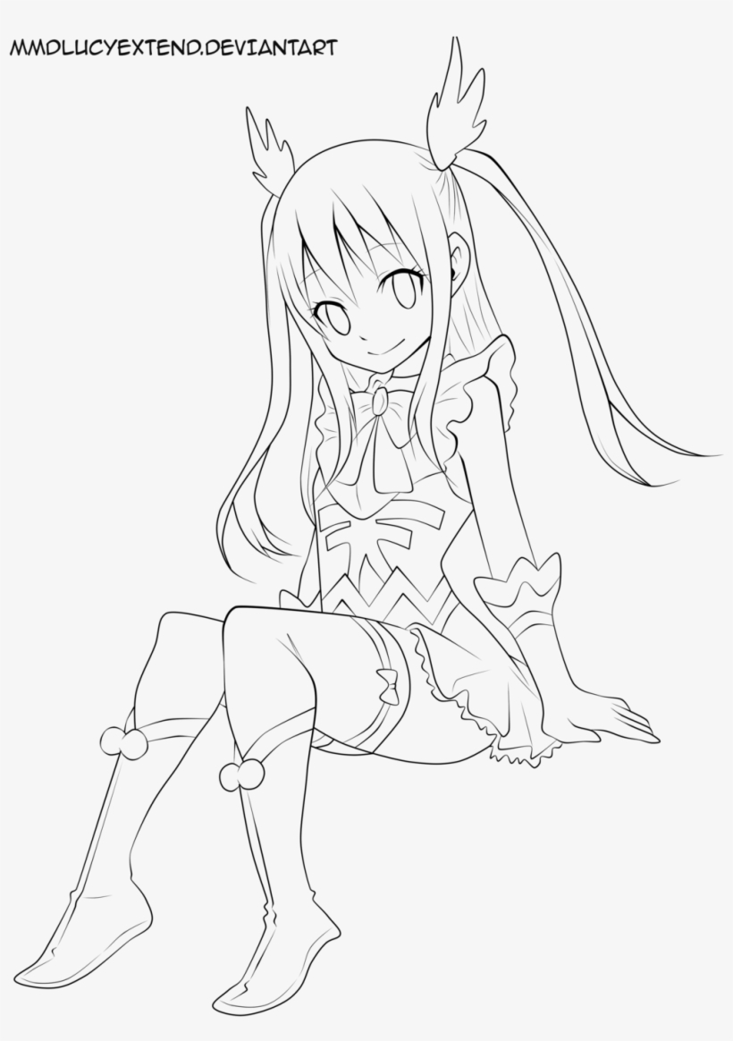 Sailor Wendy Lineart By Mmdlucyextend On Deviantart - Wendy (edolas), transparent png download