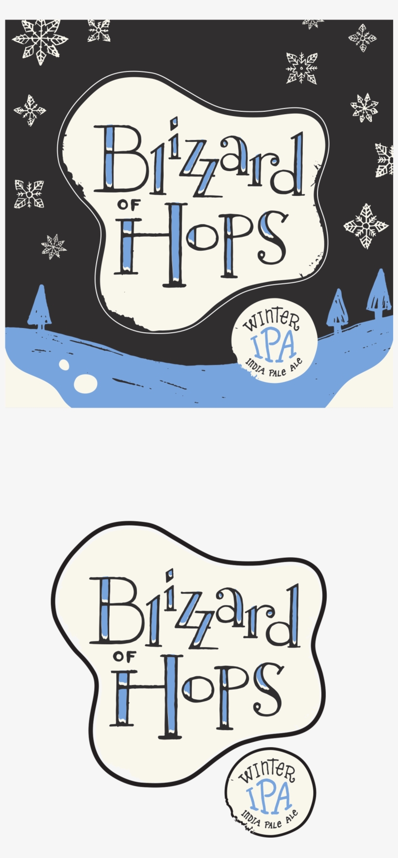 Blizzard Of Hops Logo - Troegs Blizzard Of Hops Winter Ipa - 12 Fl Oz Bottle, transparent png download