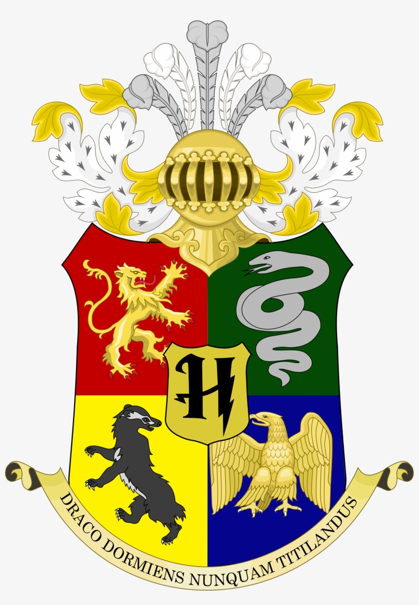 Open - Coat Of Arms Hogwarts, transparent png download