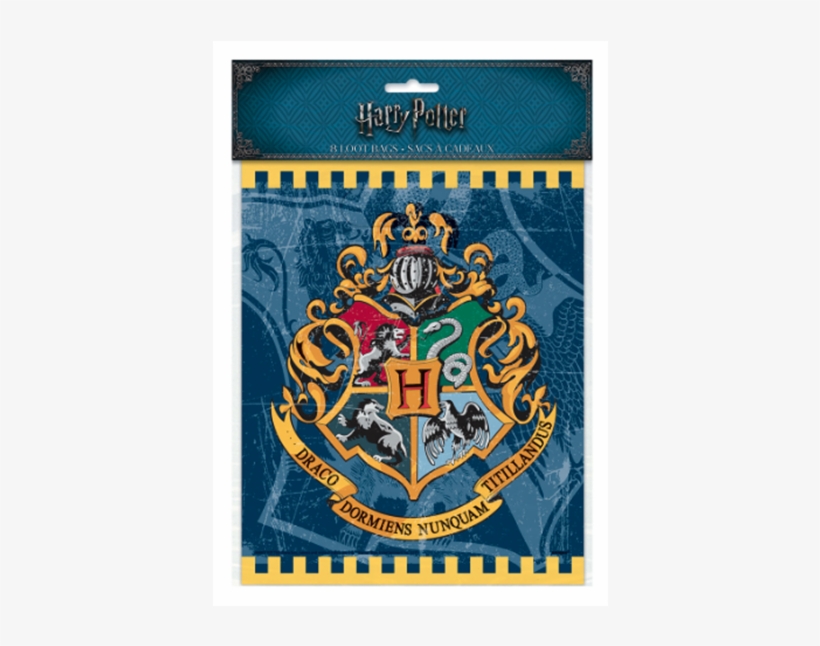 Harry Potter Treat Loot Bags With Hogwarts Crest - Harry Potter Party Bags, Pack Of 8, transparent png download