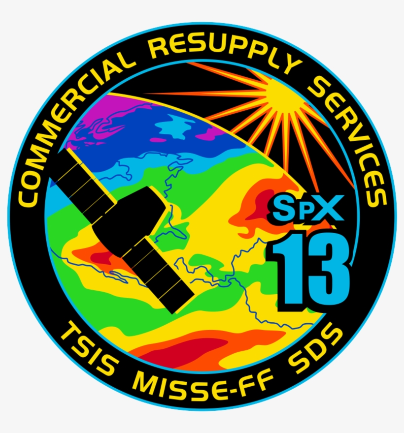 Spacex Crs 13 Mission Patch Image Credit Spacex - Crs 13 Spacex, transparent png download