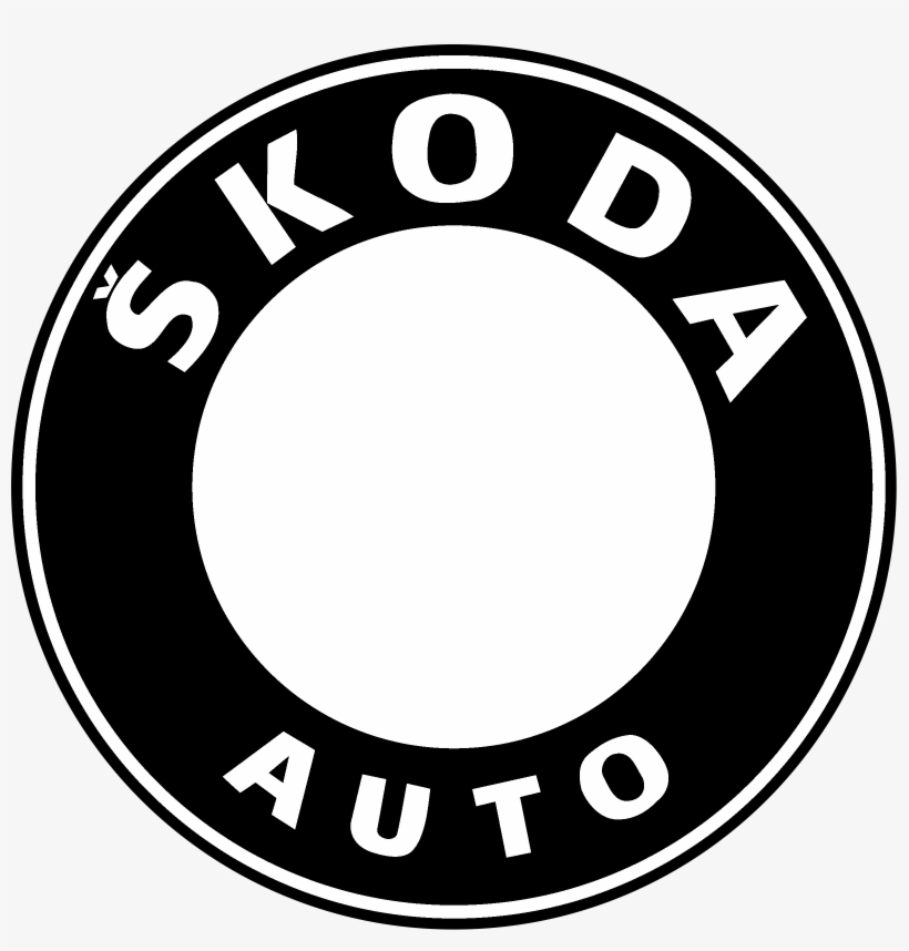Skoda Logo Black And White - Png Vector Skoda Logo, transparent png download