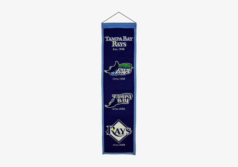 Mlb Tampa Bay Rays Heritage Banner By Winning Streak, transparent png download