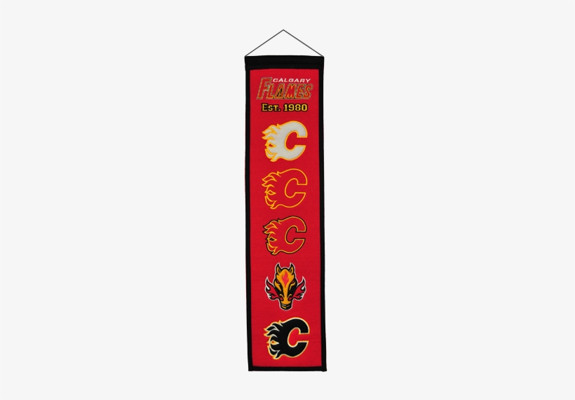 Winning Streak Calgary Flames Nhl Heritage Banner (8x32), transparent png download