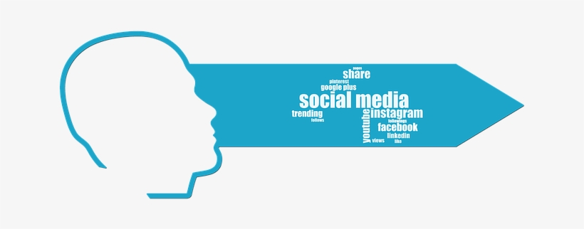 Arrow, Head, Social, Media, Google - Social Media, transparent png download