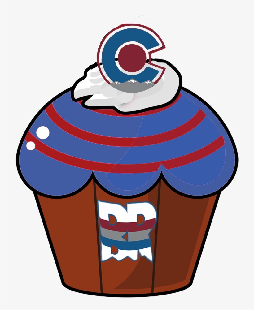 Colorado Avalanche - Cupcake, transparent png download