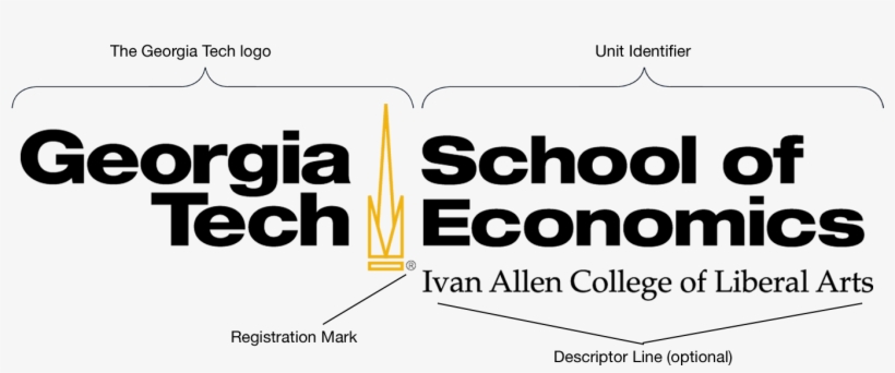 Combined Logo With Labeled Parts - Georgia Institute Of Technology, transparent png download