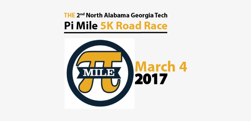 North Alabama Pi Mile 5k - Circle, transparent png download