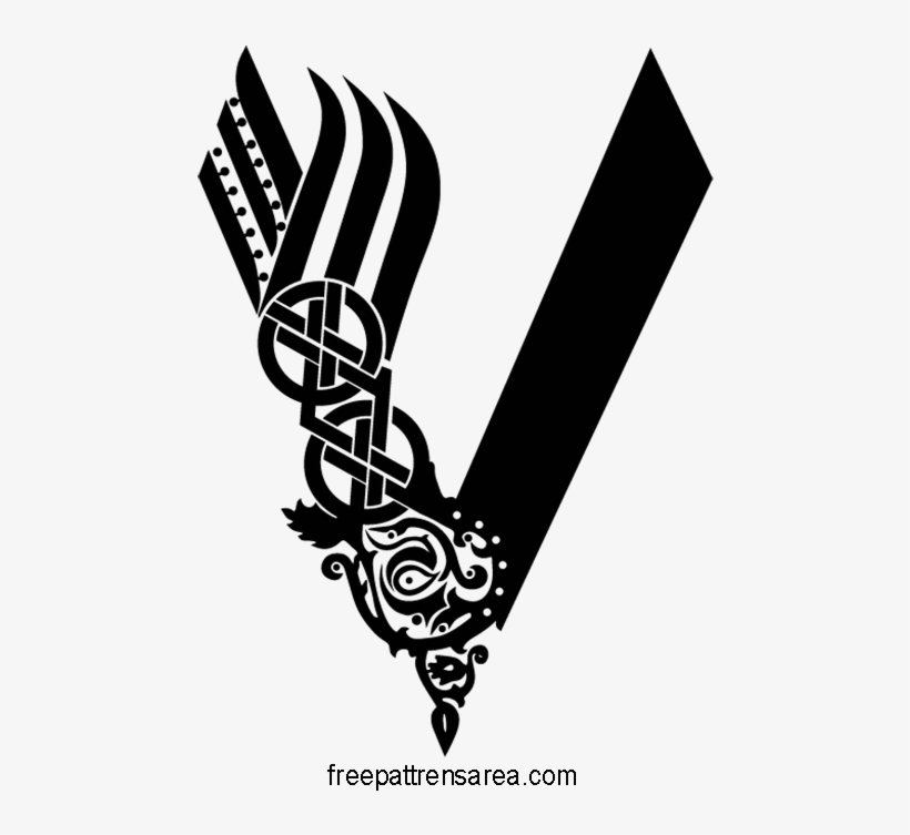View Larger Image The Vikings Serie Logo Symbol Vector - Vikings Tv Show Logo, transparent png download