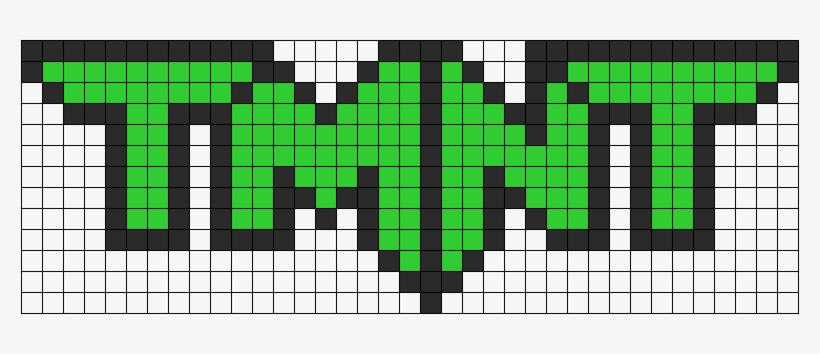 Teenage Mutant Ninja Turtles Logo Perler Bead Pattern - Tmnt Perler Bead Pattern, transparent png download