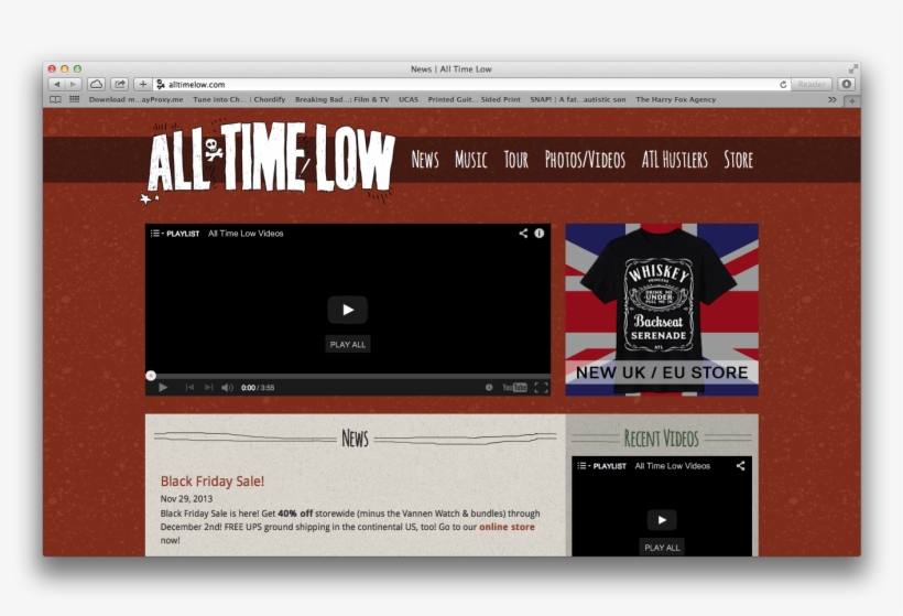 The First Conventional Website Is From Us Rock Band - All Time Low Punk Band Music Art 32x24 Print Poster, transparent png download