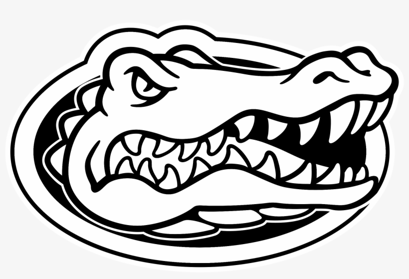 Florida Gators Logo Png Transpa Svg Vector Freebie - Florida Gators Logo Black And White, transparent png download