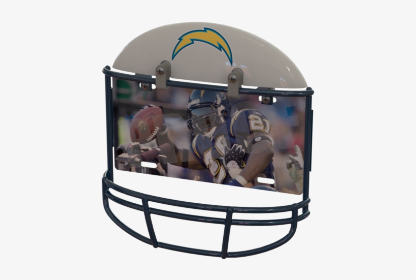 Los Angeles Chargers Helmet Frame - Nfl Helmet License Plate Frame Atlanta Falcons, transparent png download
