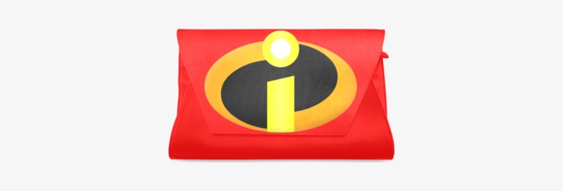 Sale Leather Designer Clutch Bag With The Incredibles - Incredibles Logo, transparent png download