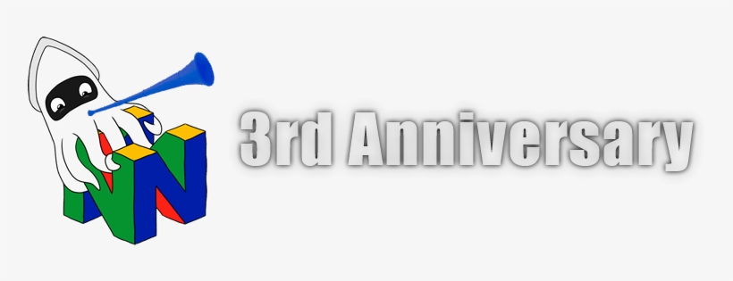 Happy 3rd Anniversary N64 Squid - Anniversary, transparent png download