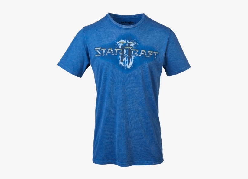 Starcraft Ii Vintage Logo Shirt - Active Shirt, transparent png download