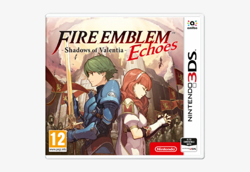 1 Fire Emblem Echoes Box - Fire Emblem Echoes Shadows Of Valentia 3ds Game, transparent png download
