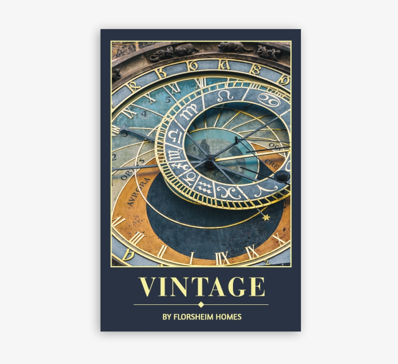 Vintage Logo Web - Prague Astronomical Clock, transparent png download