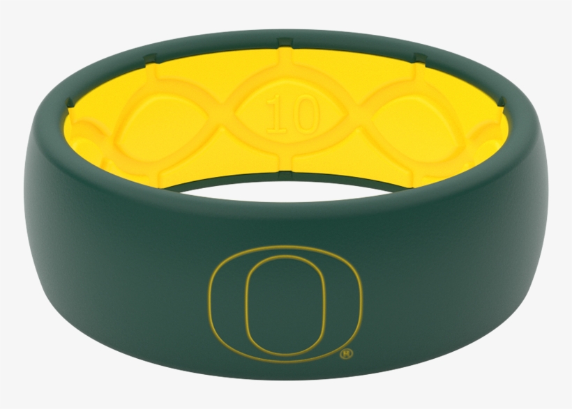 Oregon Ducks Collegiate Silicone Rings Outline - Circle, transparent png download