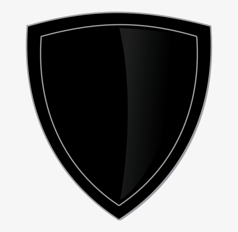 Clipart Black Shield Logos - Emblem, transparent png download