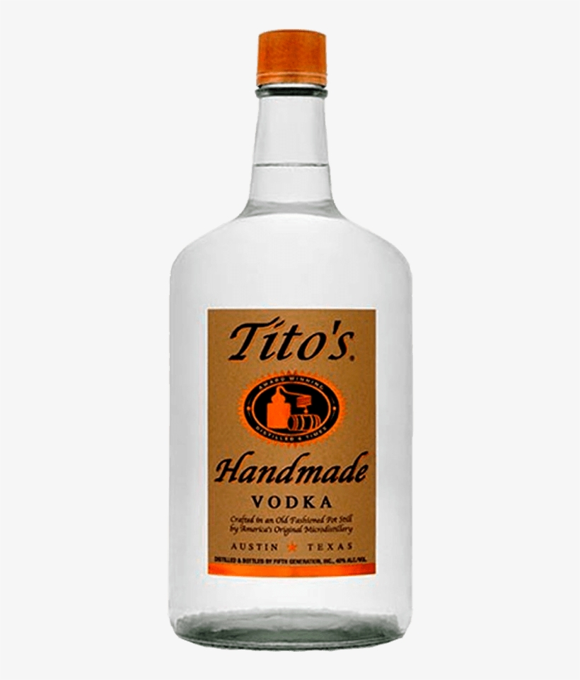 Tito's Vodka - Tito's Vodka Tito's Homemade Vodka 1.75 L, transparent png download