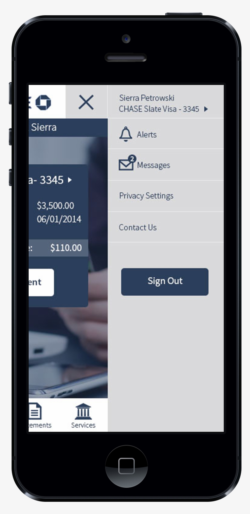 Responsive Credit Card Management - Chase Mobile For Credit Card, transparent png download