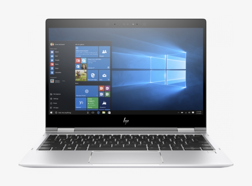 Hp Elitebook X360 1020 G2 Notebook Pc - Customizable, transparent png download