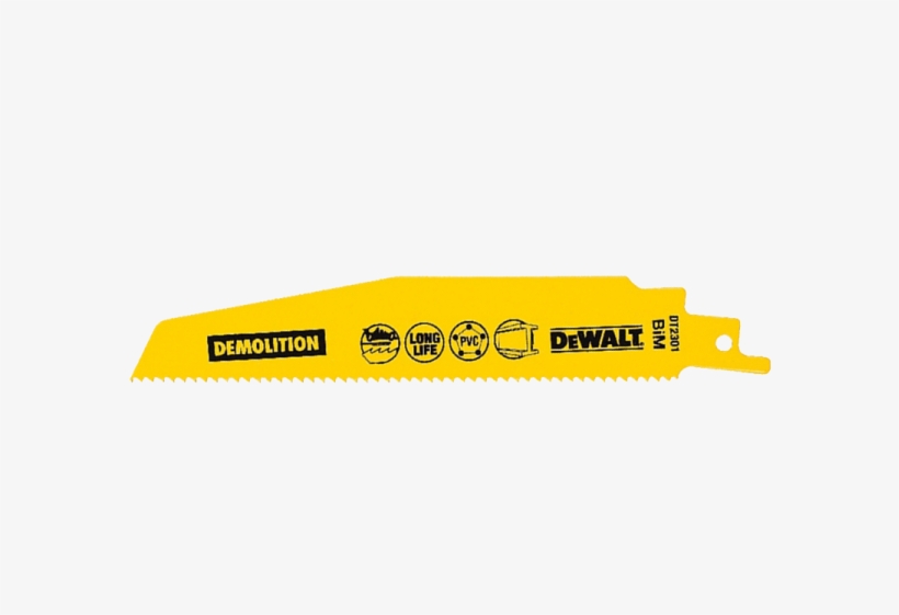 Dewalt Sabre Saw Blade Dt2301l-qz For Plastics, Me - Dewalt, transparent png download