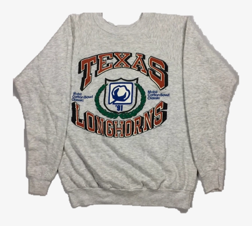 Texas Longhorns Vintage Cotton Bowl Crewneck Xl - Crew Neck, transparent png download