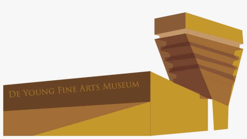 Vector Drawing - De Young Museum, transparent png download