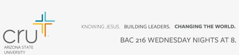 Cru Logo Lockup Asu Header - Cru, transparent png download