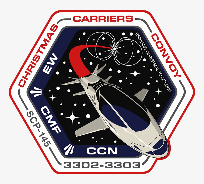 Ccn Christmas Carriers Convoy Elite Dangerous - Helicopter, transparent png download