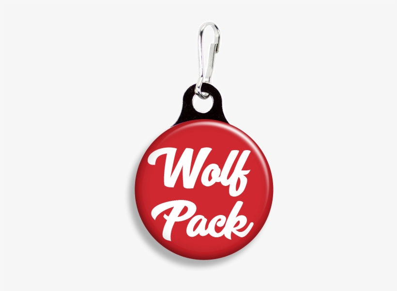 Nc State Wolfpack - Zoogee Pzp1ds-b - Zipper Pulls 3/4" Metal Back, transparent png download