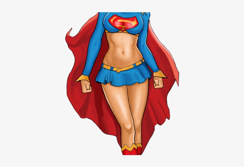 Supergirl Png Transparent Images - Huimin Women's Dc Supergirl Top, transparent png download