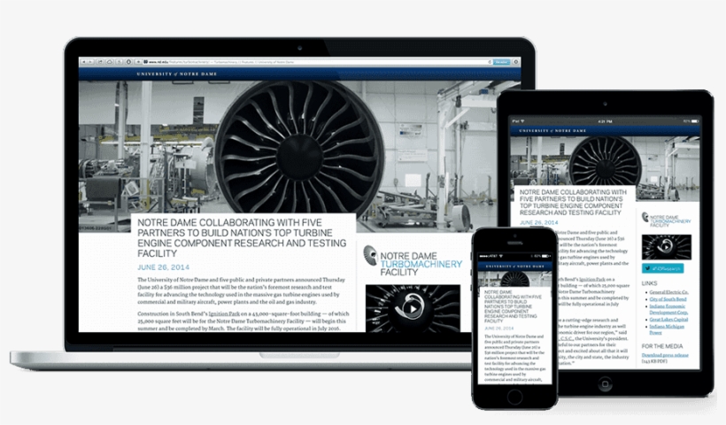 Ndturbo Site On A Variety Of Devices - Electronics, transparent png download