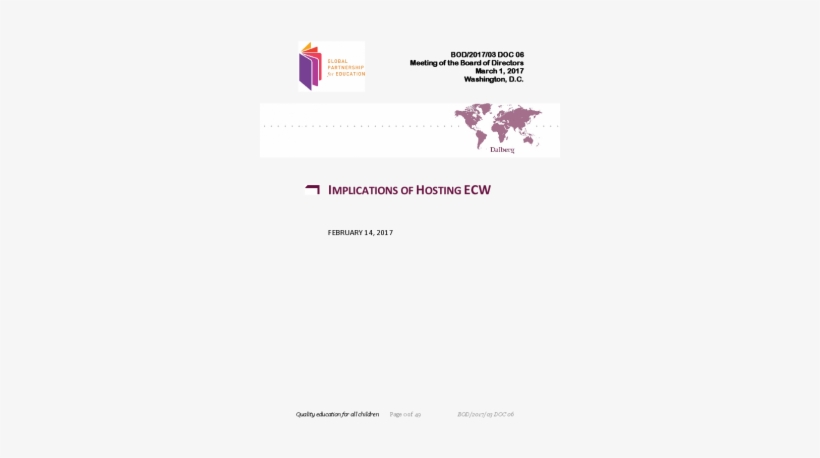 The Gpe Board With An Independent Analysis Of The Governance - Funding, transparent png download