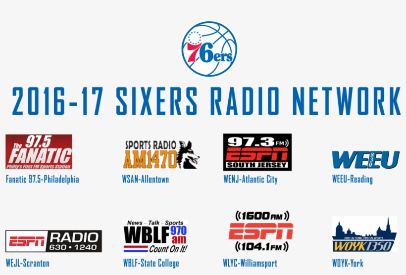 Philadelphia 76ers 3pk Decal, transparent png download