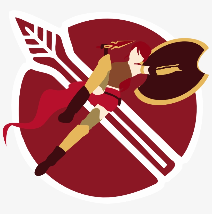 First Proper Painting In Photoshop, Bit Of Rwby Appriciation - Pyrrha Nikos Symbol, transparent png download