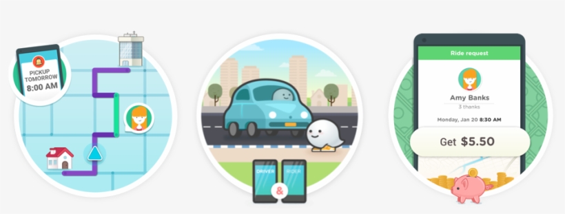 Waze Client Illustrations - Illustration, transparent png download