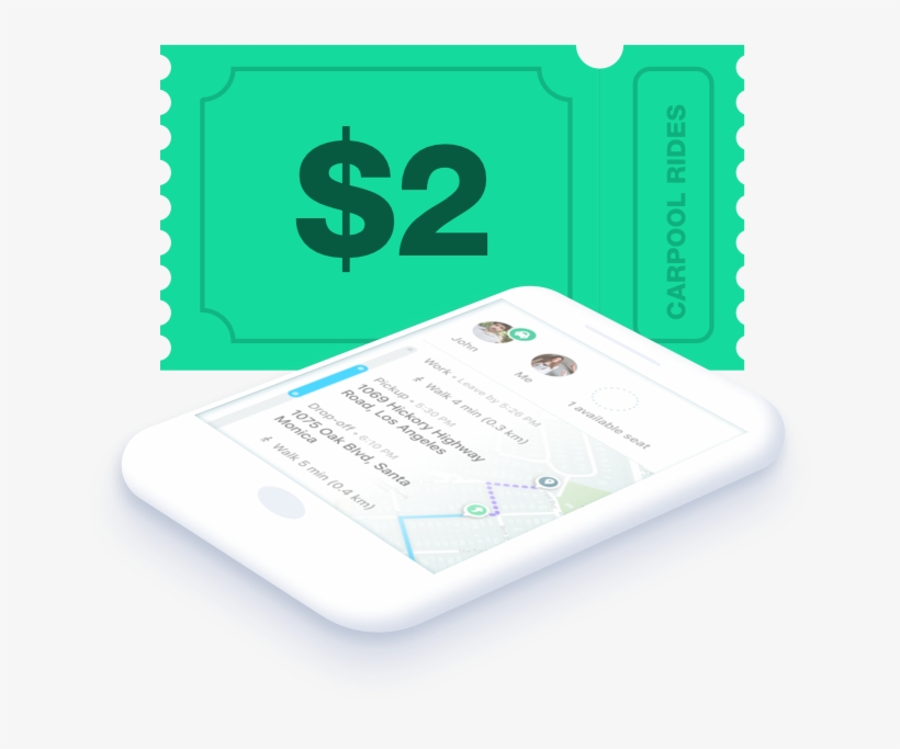 Carpool Rides To Or From Irvine Are Just $2 - Irvine, transparent png download