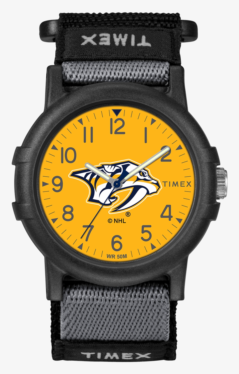 Recruit Nashville Predators Large - Timex Men's Expedition Camper Watch, Black Nylon Strap, transparent png download