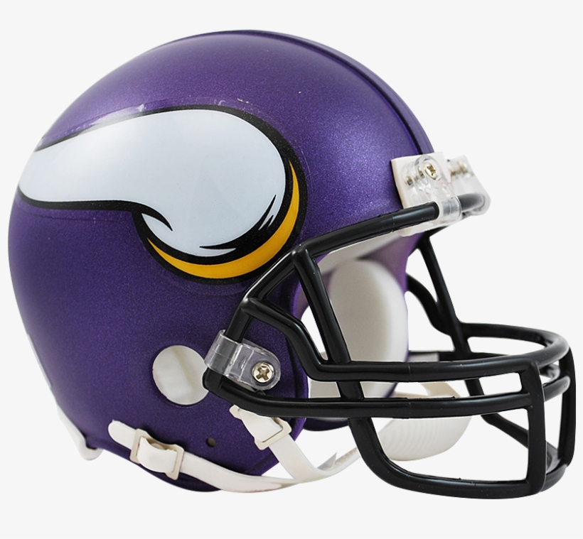 Minnesota Vikings Vsr4 Mini Helmet - Minnesota Vikings Helmet, transparent png download