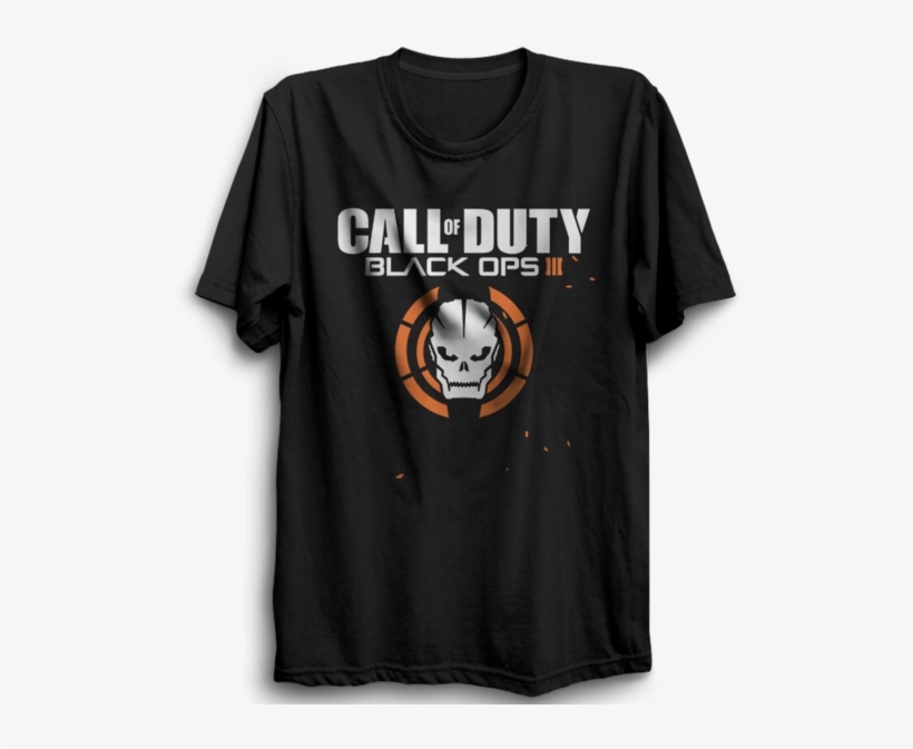 Call Of Duty Black Ops 3 Half Sleeve Black - Call Of Duty Black Ops 3, transparent png download